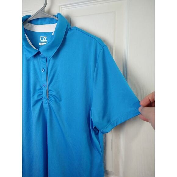$ Cutter&Buck Women's Blue Golf Breathable Moisture Wick Short Sleeve Collar... - Picture 2 of 9
